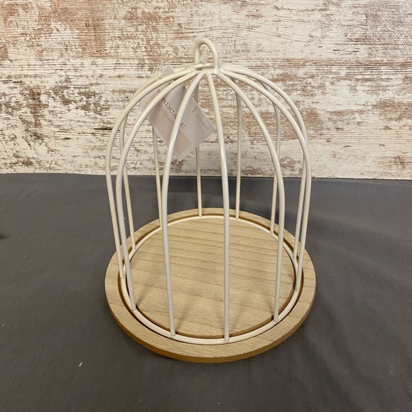 Target Accents New Target Bullseye Bird Cage Cloche White Metal